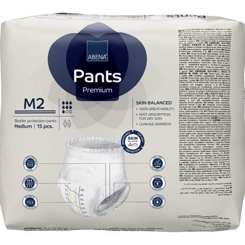 Abena Pants M2 - Alta Capacità di Assorbimento, Comfort e Sicurezza pe