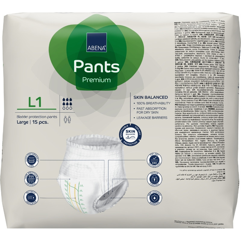 Culottes Absorbantes ABENA Pants Premium L1 - Protection Confortable