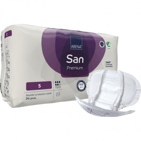 ABENA San 5 - Protector anatómico para incontinencia 1200 ml