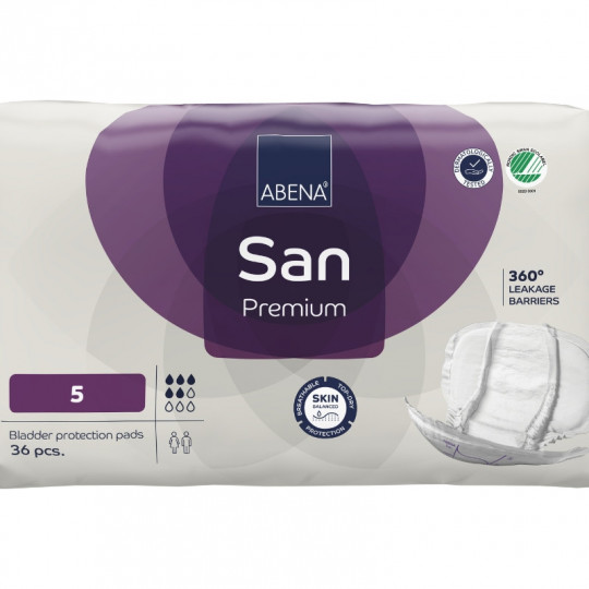 ABENA San 5 - Protector anatómico para incontinencia 1200 ml