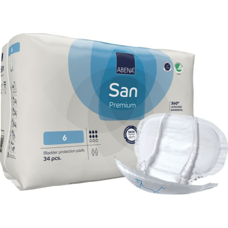 ABENA San 6 - Protector Anatómico Incontinencia 1600 ml