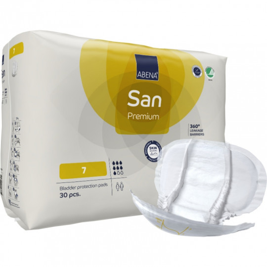 Paquet d'Abena San 7 Premium avec un pads
