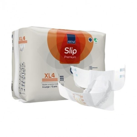 ABENA Slip Premium XL4 - Paquet de 12 protections de nuit.