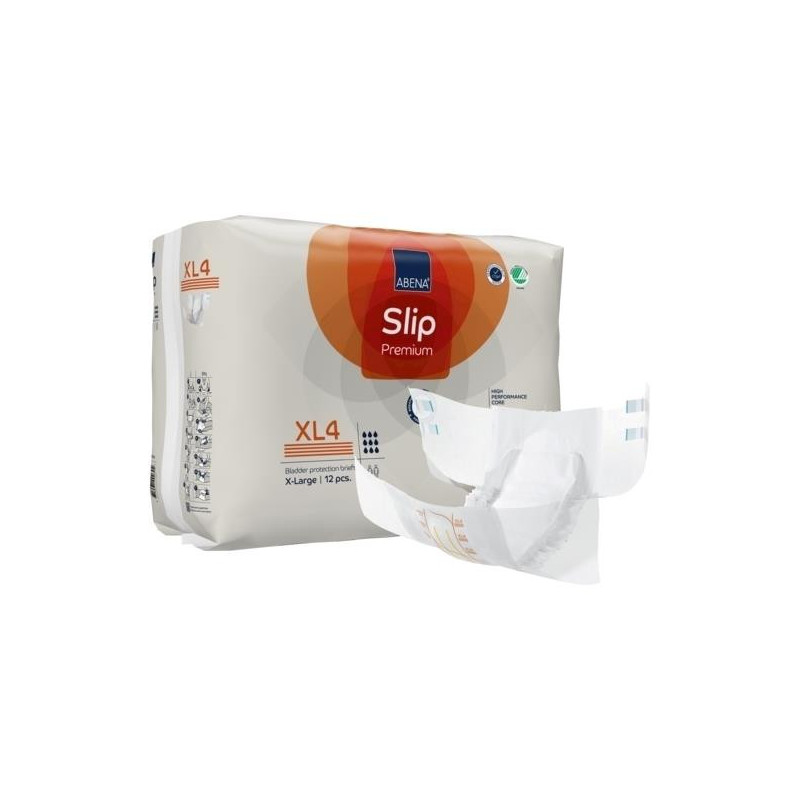 ABENA Slip Premium XL4 - Paquet de 12 protections de nuit.