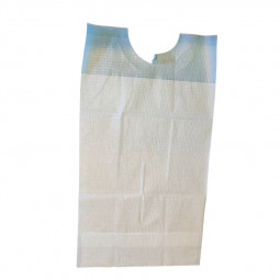 Einweg-Lätzchen 3-lagig für Erwachsene - Schutz mit Tasche und Bändern