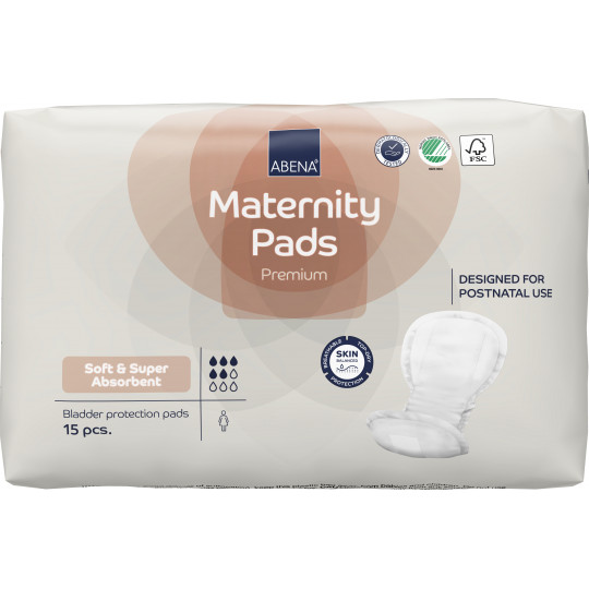 Compresas de Maternidad ABENA - 825 ml - Protección Post-Parto