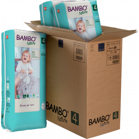 Pannolini a mutandina Bambo Nature T4 - Carta 7 a 14 kg - Ecologici