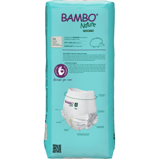 Pannolini a mutandina Bambo Nature T4 - Carta 7 a 14 kg - Ecologici