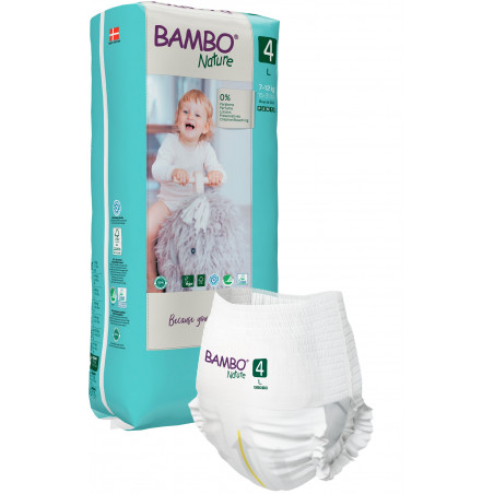 Pannolini a mutandina Bambo Nature T4 - Carta 7 a 14 kg - Ecologici