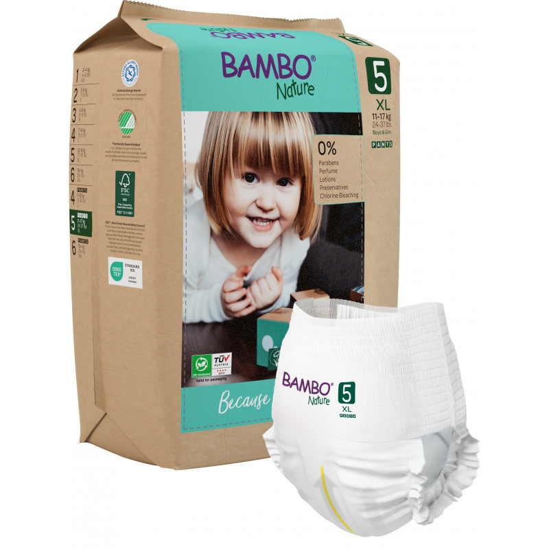 Bambo Nature Pants T5 - 26 to 40 lbs - Eco-Friendly