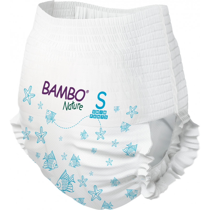 Couches de bain Bambo Nature - 7 à +12 kg - Protection anti-fuites