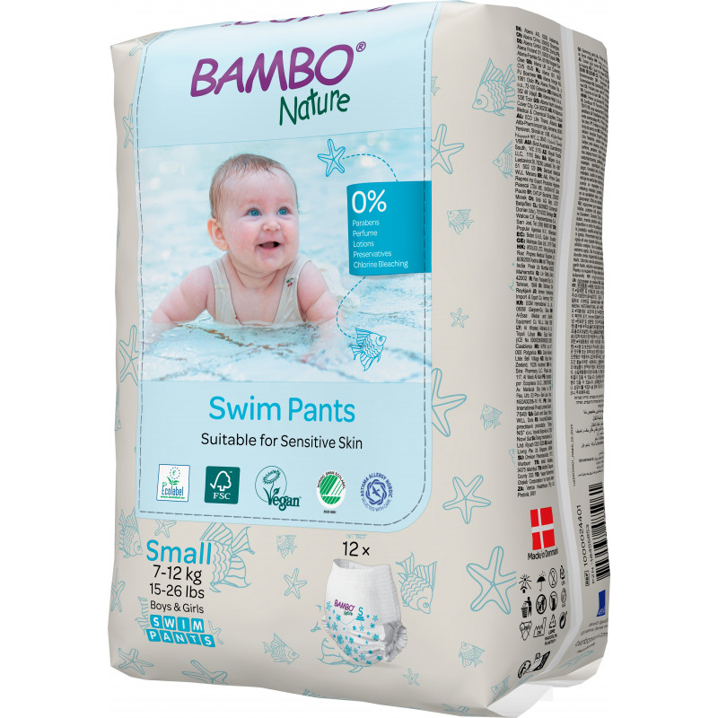 Couches de bain Bambo Nature - 7 à +12 kg - Protection anti-fuites