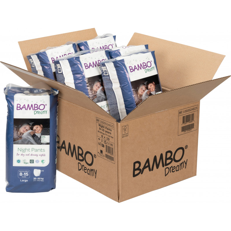 Pannolini Notte Bambo Dreamy - Protezione Unisex 35-50 kg