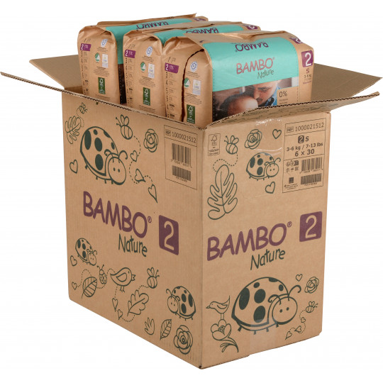 Pannolini Bambo Nature T2 - Protezione Eco-Friendly 3-6 kg