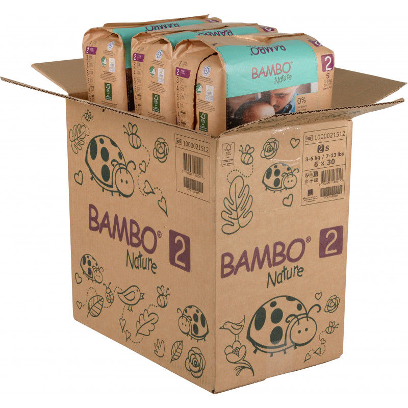Pannolini Bambo Nature T2 - Protezione Eco-Friendly 3-6 kg