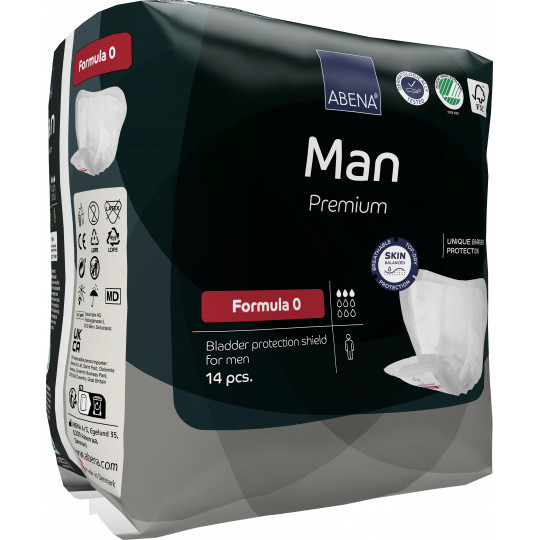ABENA Man Formula 0 - Protection anatomique pour homme 250 ml ABENA Man Formula 0 - Protection anatomique pour homme 250 ml