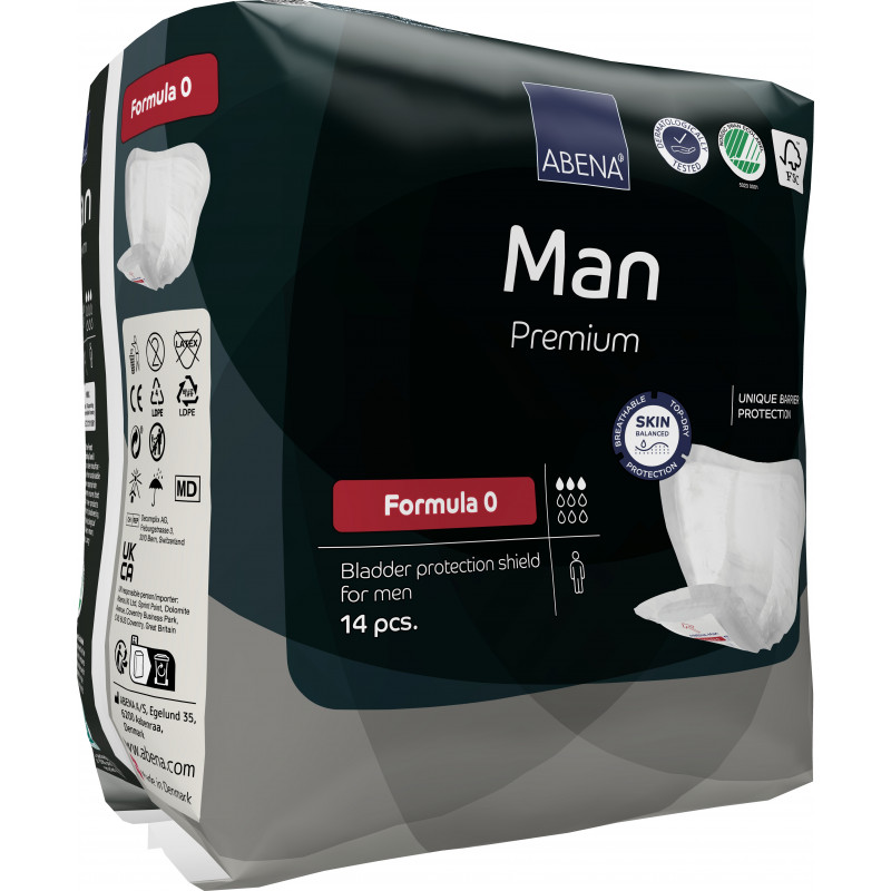 ABENA Man Formula 0 - Protection anatomique pour homme 250 ml