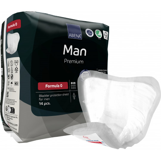 ABENA Man Formula 0 - Protection anatomique pour homme 250 ml ABENA Man Formula 0 - Protection anatomique pour homme 250 ml