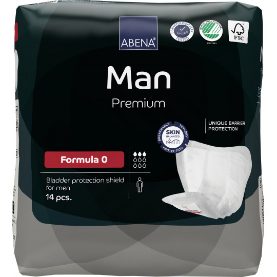 ABENA Man Formula 0 - Protection anatomique pour homme 250 ml ABENA Man Formula 0 - Protection anatomique pour homme 250 ml