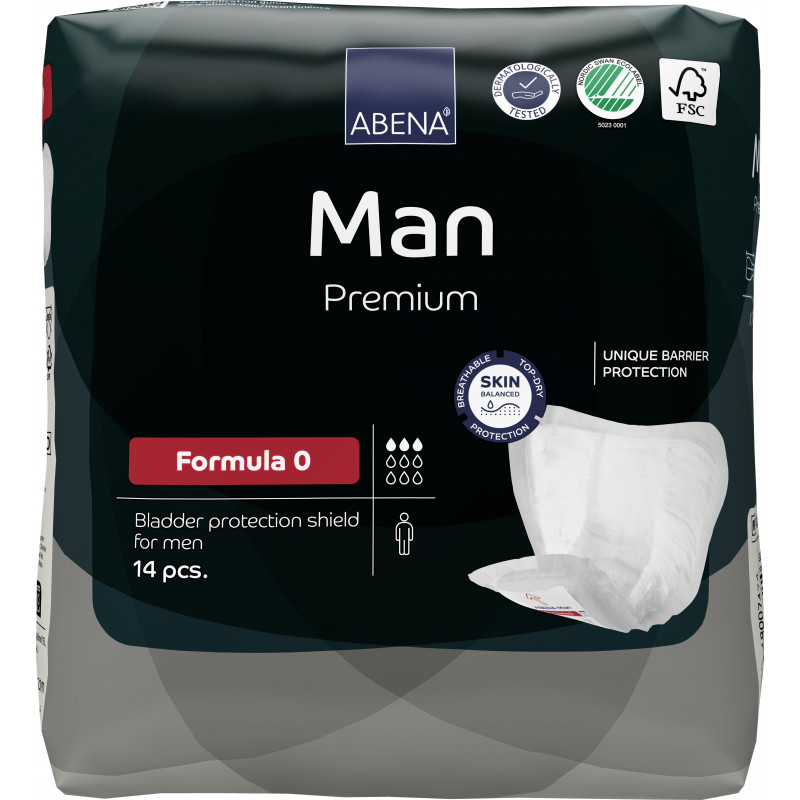 ABENA Man Formula 0 - Protection anatomique pour homme 250 ml