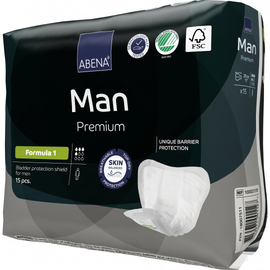 ABENA Man Formula 1 - Protezione maschile per incontinenza moderata, 4 ABENA Man Formula 1 - Protezione maschile per incontinenza moderata, 4