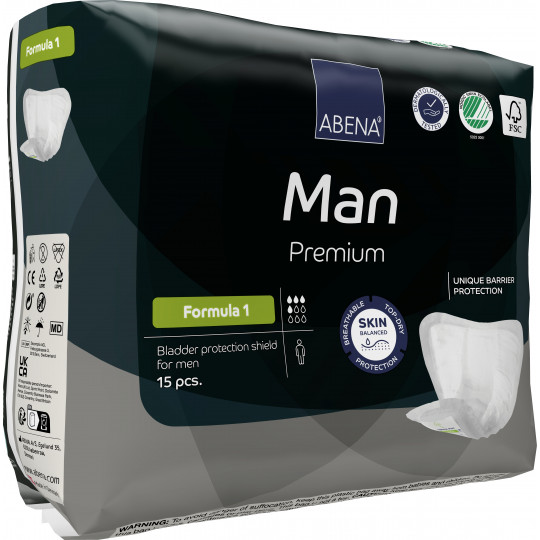 ABENA Man Formula 1 - Protezione maschile per incontinenza moderata, 4 ABENA Man Formula 1 - Protezione maschile per incontinenza moderata, 4