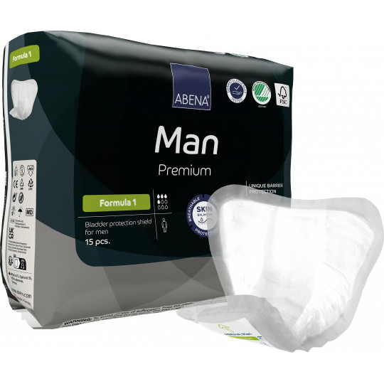 ABENA Man Formula 1 - Protezione maschile per incontinenza moderata, 4 ABENA Man Formula 1 - Protezione maschile per incontinenza moderata, 4