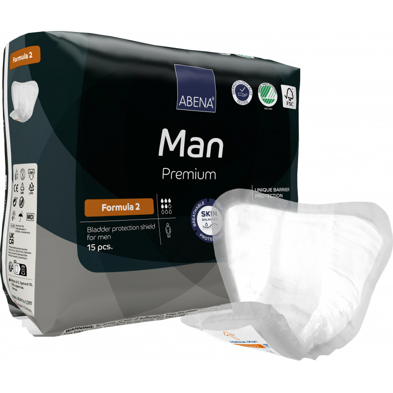 ABENA Man Formula 2 - Protezione maschile per incontinenza grave, 700