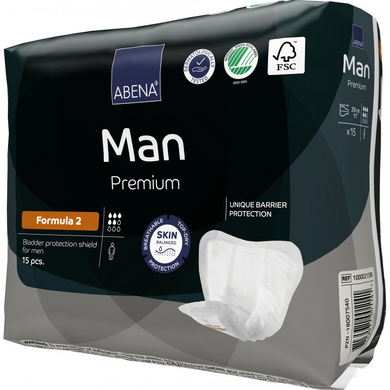 ABENA Man Formula 2 - Protezione maschile per incontinenza grave, 700