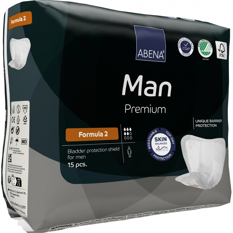 ABENA Man Formula 2 - Protezione maschile per incontinenza grave, 700
