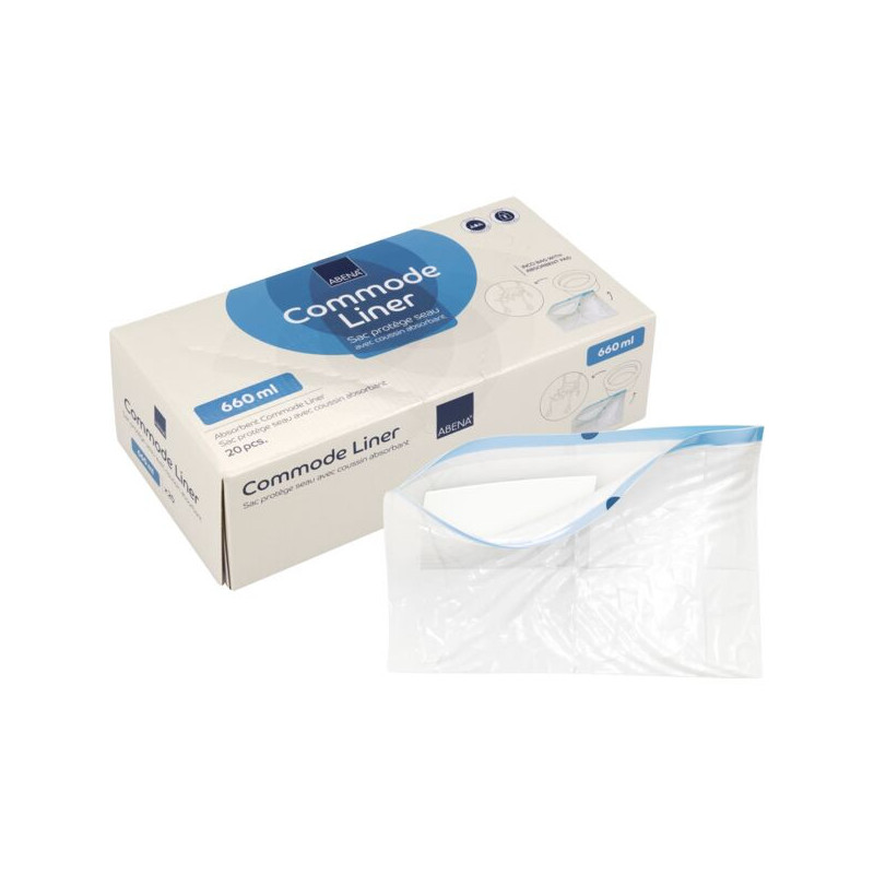 Sacchetto per sedia comoda ABENA Inco Bag con tampone assorbante