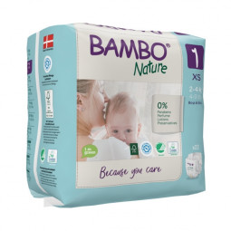 Couche bébé éco-responsable Bambo Nature T1
