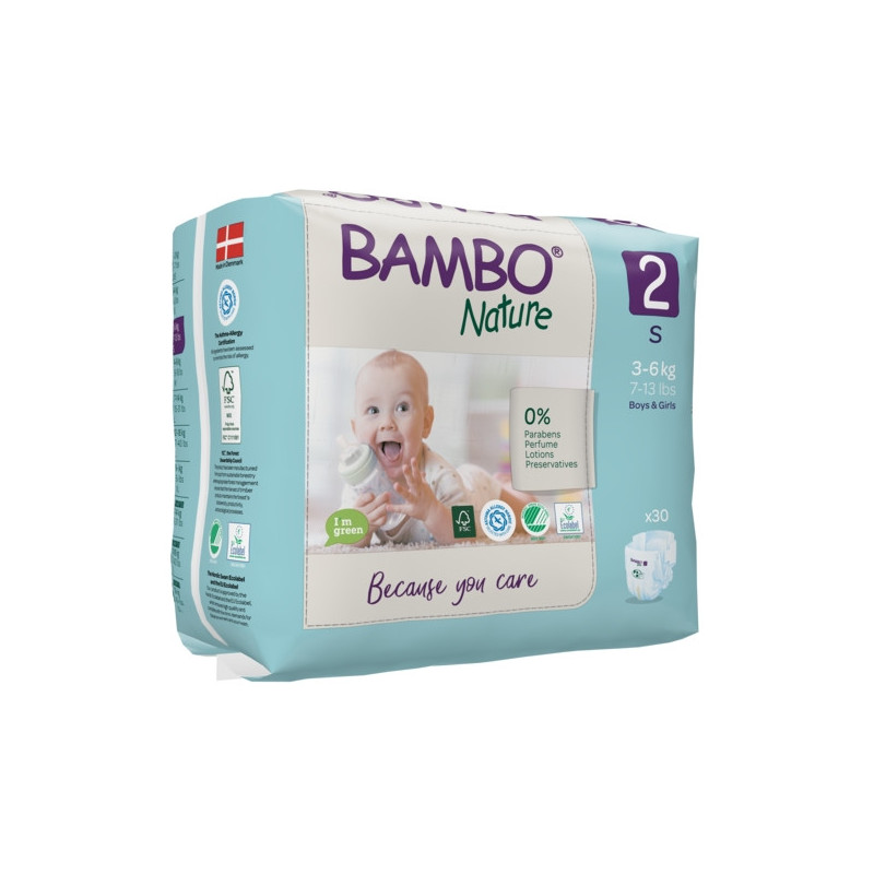Couche bébé éco-responsable Bambo Nature T2