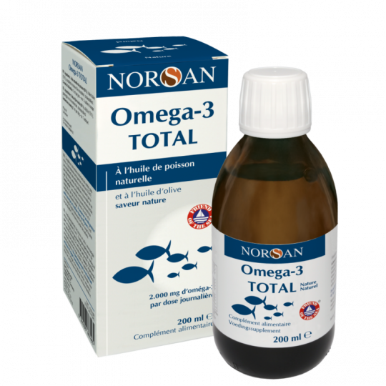 NORSAN Omega-3 Total Aceite 200 ml – Alta dosis EPA+DHA