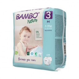 Couche bébé éco-responsable Bambo Nature T1