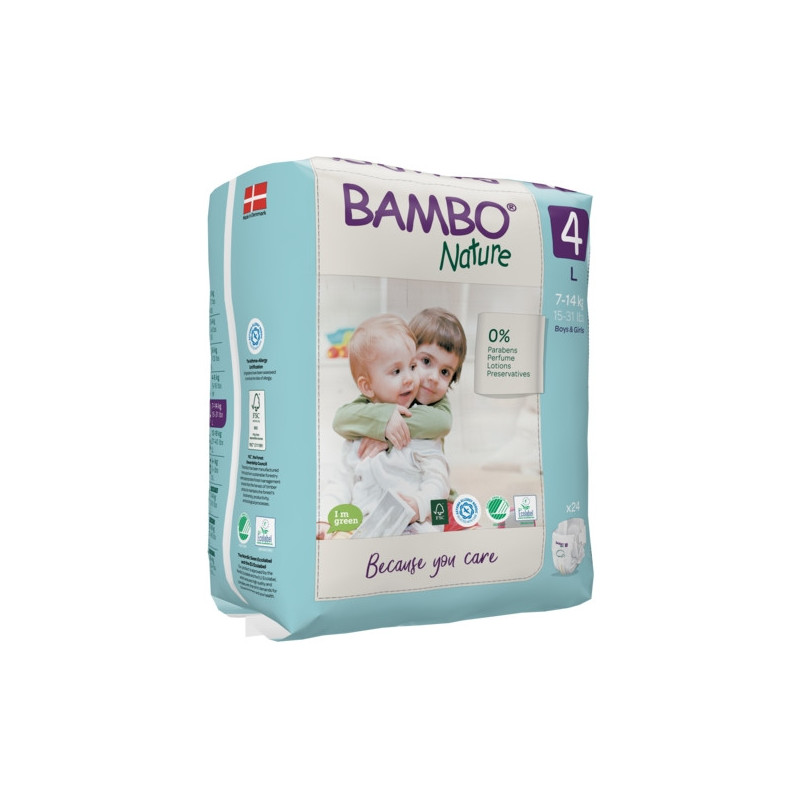 Couche bébé éco-responsable Bambo Nature T4