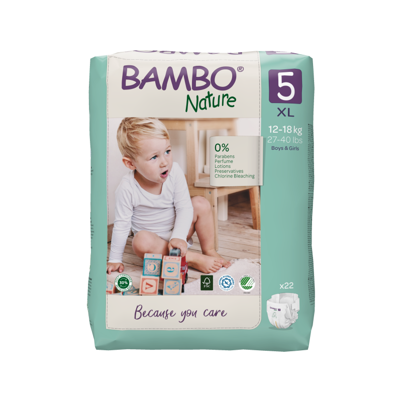 Couche bébé éco-responsable Bambo Nature T5