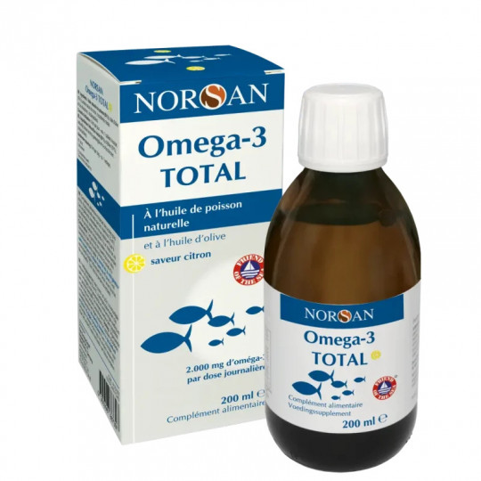 NORSAN Omega-3 Total Aceite 200 ml – Alta dosis EPA+DHA