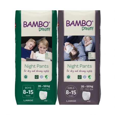 Pannolini Notte Bambo Dreamy - Protezione Unisex 35-50 kg